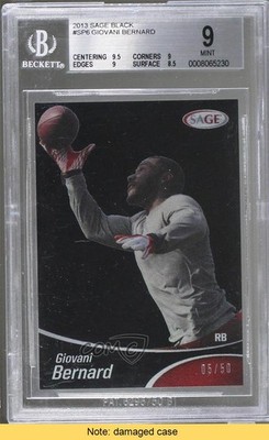 2013 SAGE Black 5/50 Giovani Bernard #SP6 Rookie RC READ 2u3