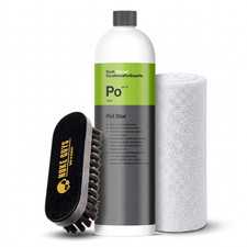 Koch Chemie Pol Star 1L Textil Leder Polsterreiniger Set B&uuml;rste Mikrofasertuch