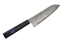 Kanetsune Seki Japan KC-813 Namishibuki Santoku Damascus 180mm Kitchen Knife