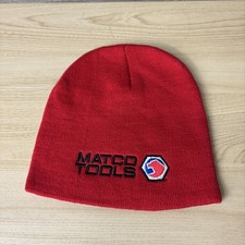 Matco Tools Hat Beanie Red Knit Embroidered Logo Mens Winter Otto Collection