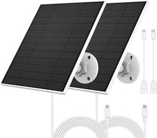 Solar Panel for Eufy Camera, 5W Solar Panel Compatible with Eufycam 3/3C/2/2 Pro