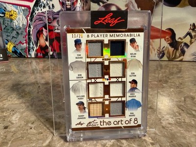 2026 Leaf Art of Sport 8 Patch Nolan Ryan Seaver Maddox Niekro Randy Johnson Sut
