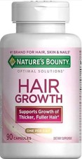 Nature  s Bounty Hair Growth Supplement strong hair growth 90 cap support the hea