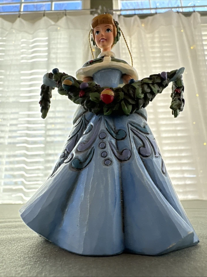 Disney Tradición Cenicienta Navidad Jim Shore Vacaciones Ornamento Vitrina Foto 2 de 4
