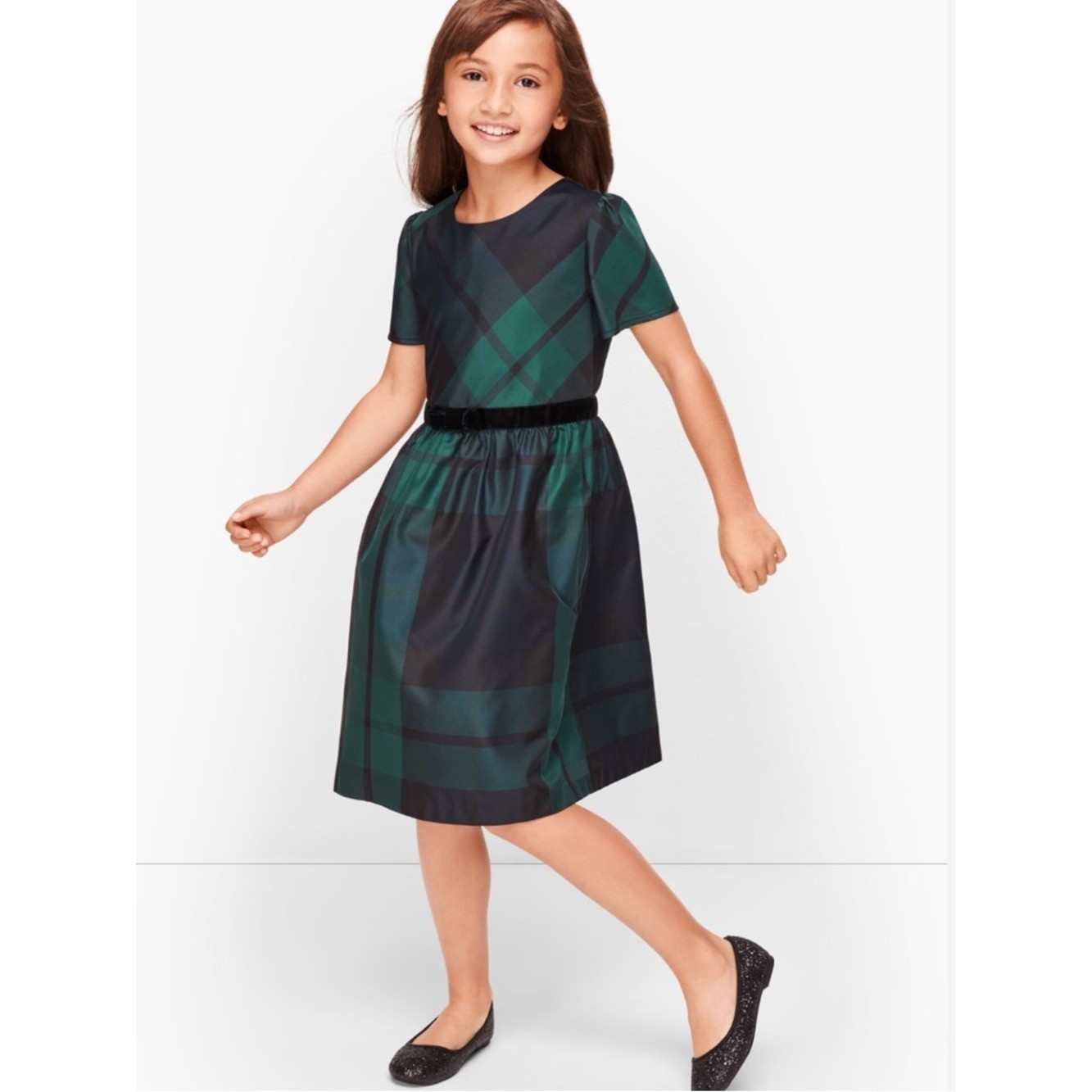 Платье TALBOTS GIRLS BLACK WATCH FIT