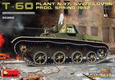 MIA35260 1:35 Miniart T-60 Plant N.37 Sverdlovsk Prod Spring 1942 [Interior kit]