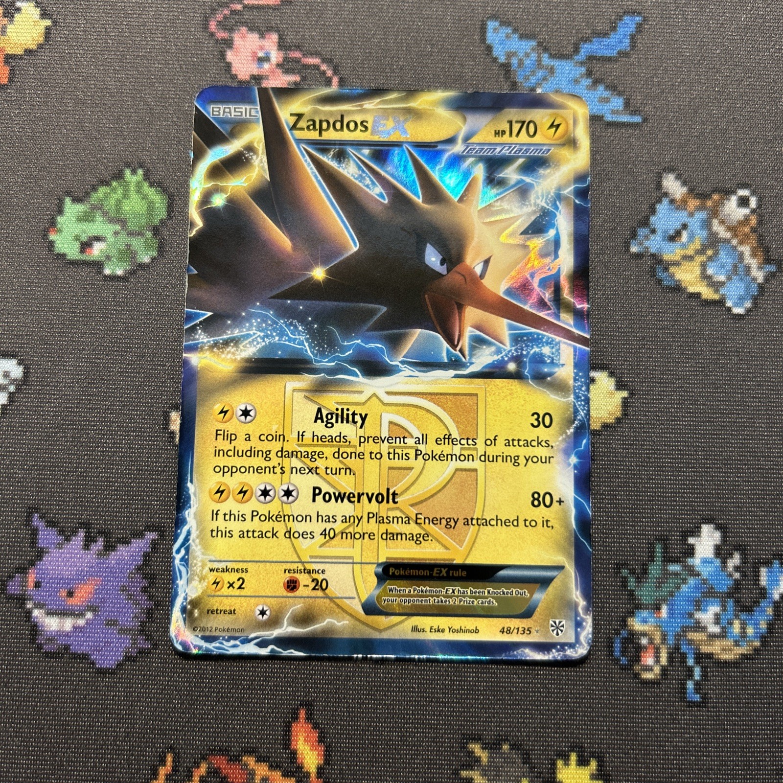 Zapdos EX 48/135 MP -Ultra Rare Pokemon Card- Plasma Storm (1z)