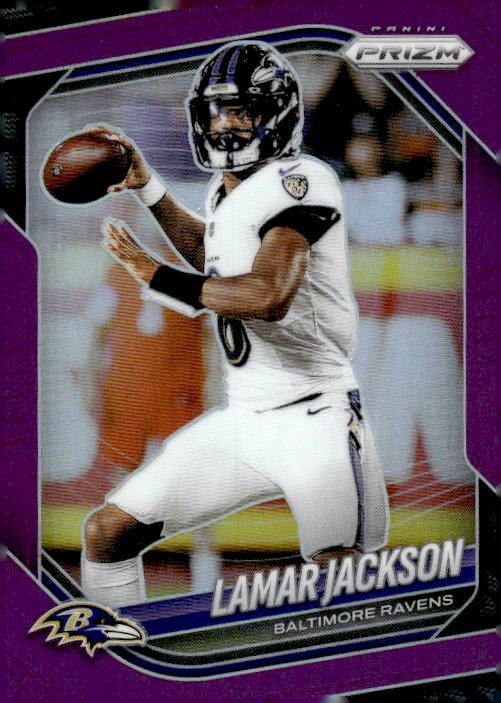 2025 Panini Prizm #78 Lamar Jackson Purple #/125
