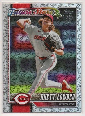 2026 Topps Series 1 Rhett Lowder 75 YEARS OF TOPPS PARALLEL SP #27/75 Reds