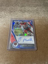 2021 Panini Prizm Draft Picks Blue Ice /75 Forrest Merrill #DPA-FOR Auto
