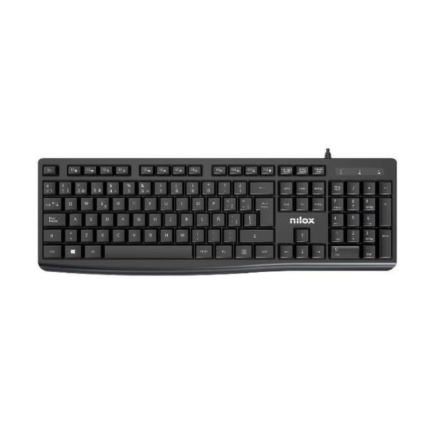 Nilox Nero Nxkmit0012 Kit Tastiera E Mouse Usb (It, Cablato), Tastiera, - Immagine 2