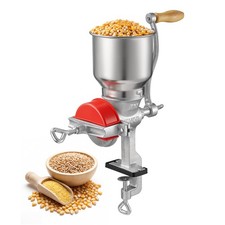 VEVOR Manual Grain Mill with High Hopper Hand-Crank Cast Iron Corn Spice Grinder