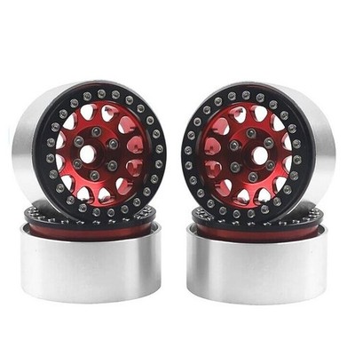 4 Stück 19 Metall Beadlock Radnabe Felge für 110 RC TRX4 SCX10 SCX
