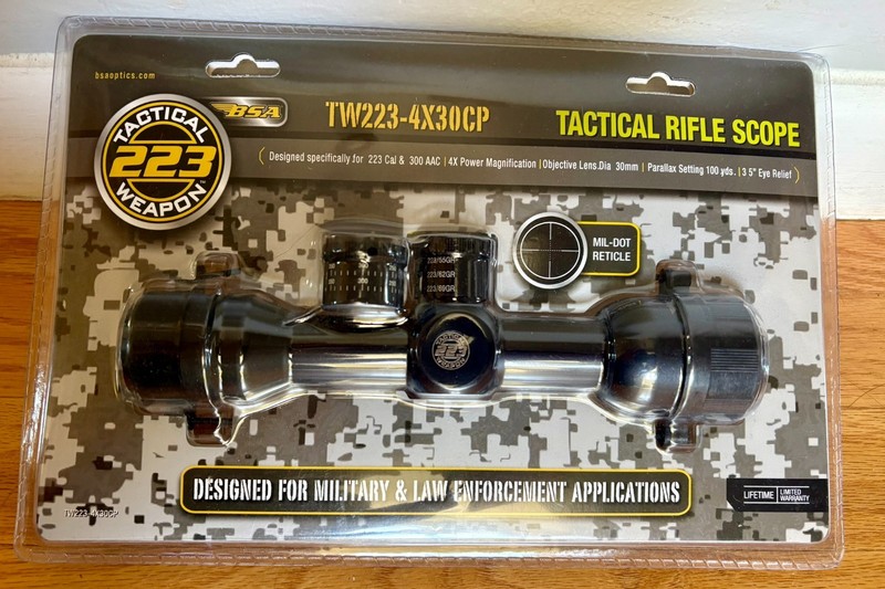 BSA Tactical Rifle Scope for 223 and 300ACC