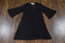 Womens Size M Sheer Lace Kimono Cardigan Duster Whimsigoth Boho Chic Goth Glam