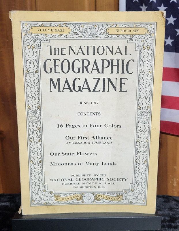 NATIONAL GEOGRAPHIC magazine June 1917 (Our State Flowers)