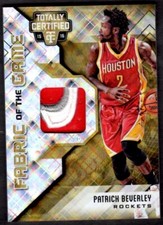 2015-16 Totally Certified Fabric of the Game Materials Gold Patrick BeverlEY/10