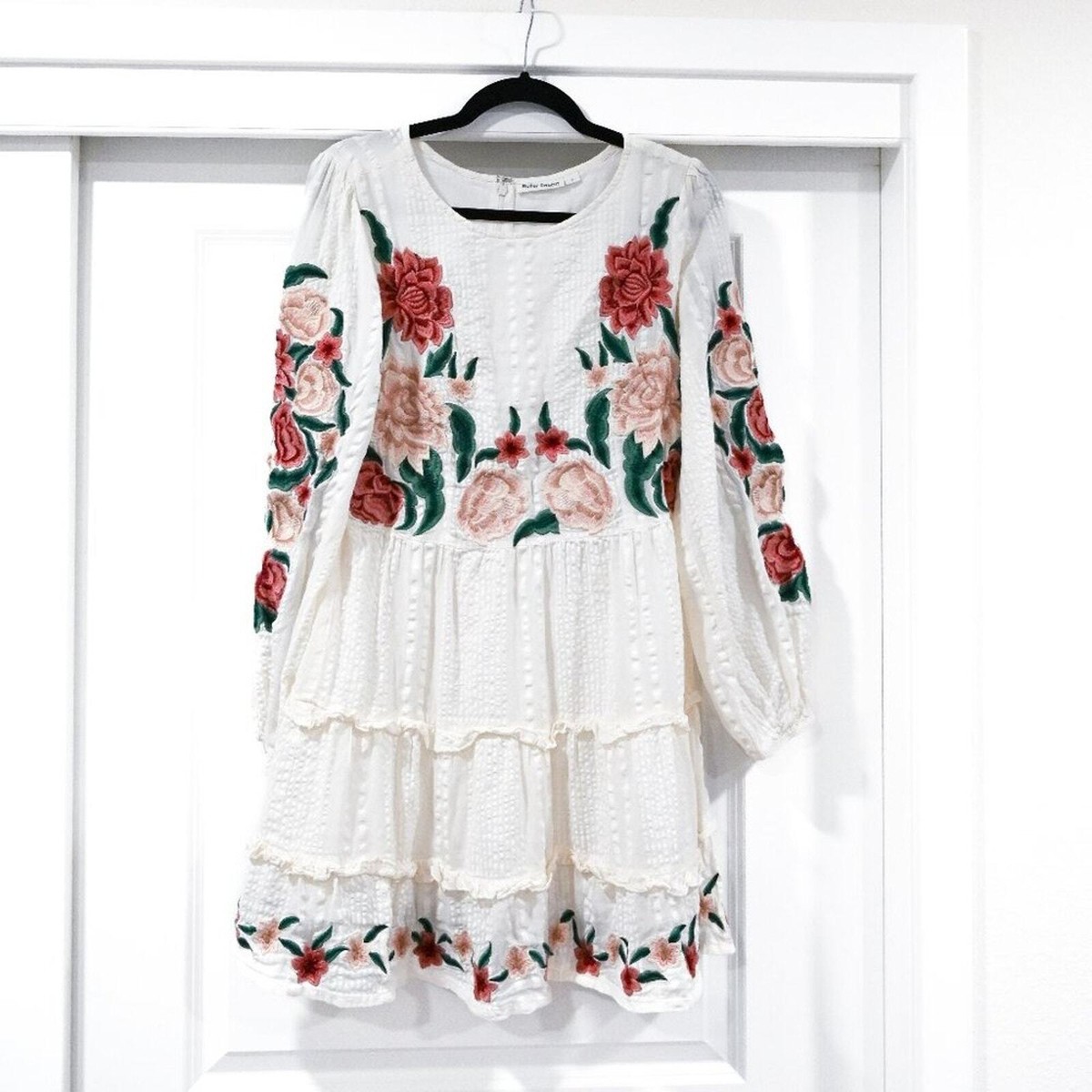 roller rabbit embroidered dress Trellis Floral Embroidery Emory Dress