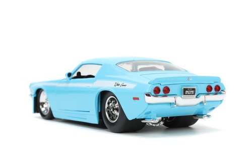 Jada 1:24 Big Time Muscle 1971 Chevrolet Camaro Light Blue 34201 Diecast Car New - 第 4/9 張圖片