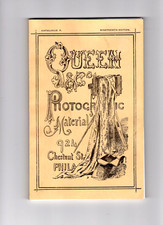 QUEEN & CO. PHOTOGRAPHIC MATERIAL - 1886 Reprint 1972 VG condition