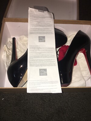 Christian Louboutin Womens High Heel Pumps Black Patent Leather