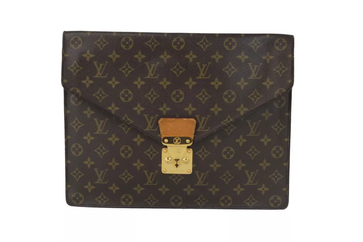 LOUIS VUITTON Monogram Porte-Document Senateur Clutch Business Bag Used  France