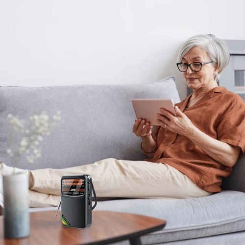 Rechargeable Pocket Radio Type-C Full Band Radio for Senior Home Walking - Zdjęcie 9 z 14