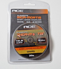 ACE  Riga-Moritz Stiff/Chod Hooklink/Gravel. 15LB/6,8kg. 0,40mm.20 m.(50cent/1m)