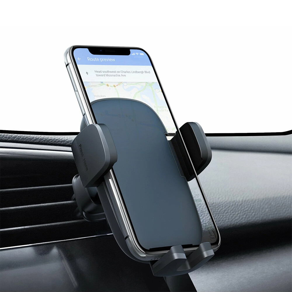 Upgraded Air Vent Car Phone Mount for C58 and Smartphones Secure HD Holder  -image