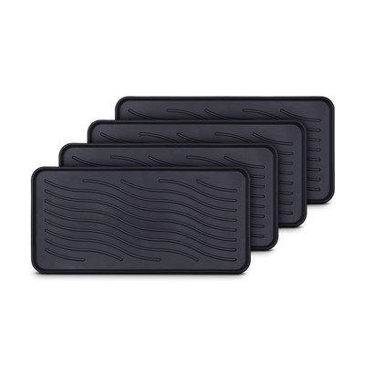 Schuhablage 2er - 4er Pack Schuhmatte Atropfschale hoher Rand Abtropfunterlage