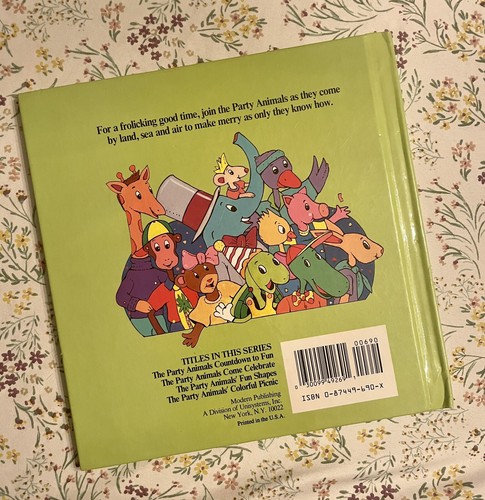 Vintage The Party Animals Come Celebrate Honey Bear Books 80s Martin Lemelman - Picture 2 of 10