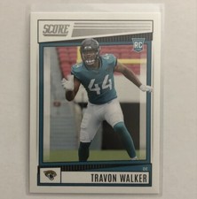 2022 Panini Score Travon Walker RC #340 Base Rookie Card Jacksonville Jaguars. rookie card picture