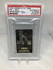 1902 Ogden Tabs Golfers John Ball PSA Authentic