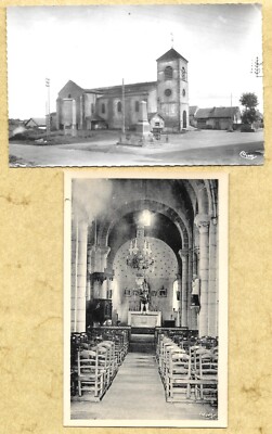 03 - RECHTSHÄNDER - Set 2 CPSM Kirche und Denkmal + Innenraum - Edit. CIM Combier