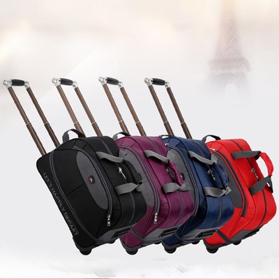 22inch Rolling Duffel Bag with Wheels Trolley Travel Bag Waterproof & Expandable