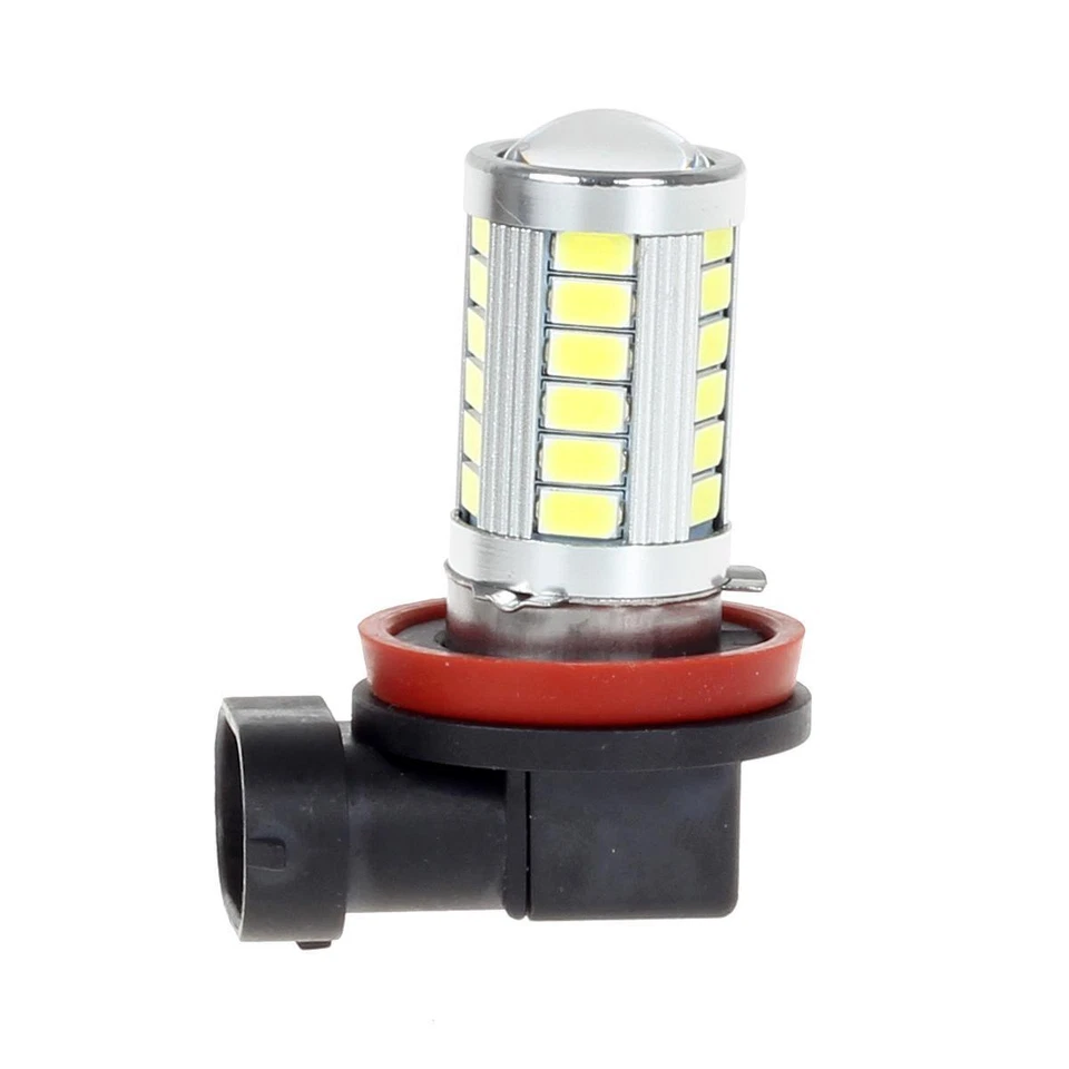 (1) Белые светодиодные противотуманные фары 800 люмен H8 33-Epistar-5730-SMD LED - Изображение 3 из 4