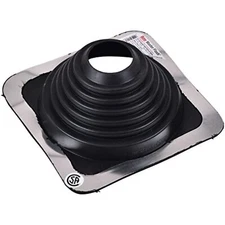 Oatey 14053 2.75 in. – 7 in. Master x 10 in. Base Roof Flashing, Black