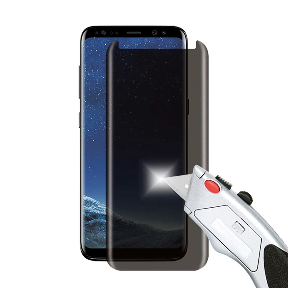 PARA SAMSUNG GALAXY NOTE 9 PRIVACIDAD COMPLETO CURVADO CRISTAL TEMPLADO TRANSPARENTE PANTALLA DE TELÉFONO Foto 2 de 3