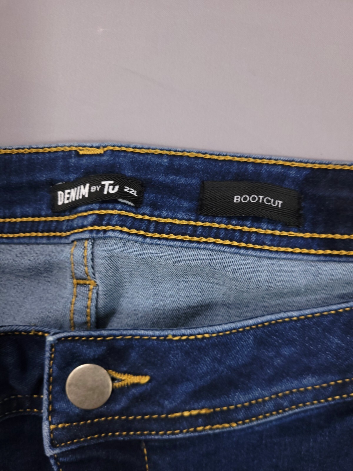 Womens TU Jeans Size 22 L Bootcut Stretch Dark Blue eBay