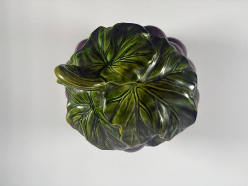 Vintage 60s Mid-Century California Pottery Grape Kitchen Canister - Picture 2 of 8