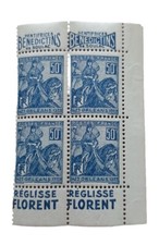 Timbres France Bloc De 4 N°257a Neufs **/*avec bandes pub "Benedictins/ Florent"