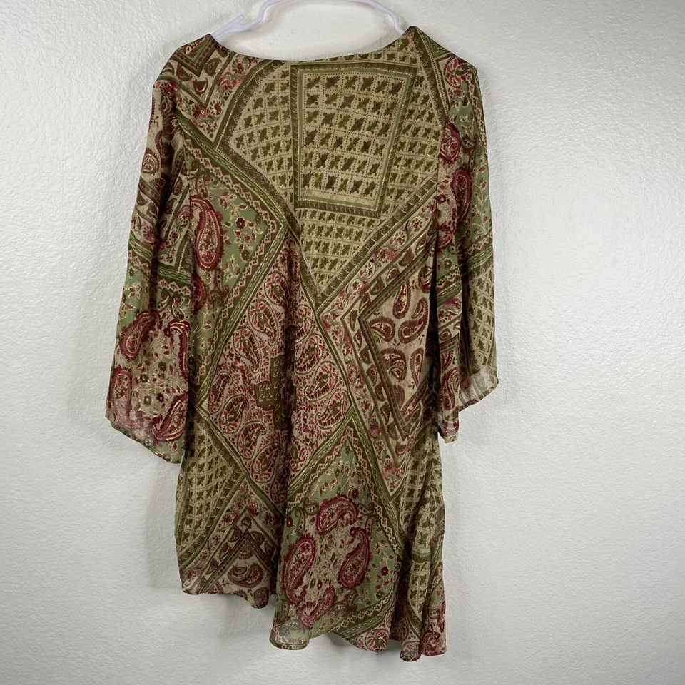 Blusa Feminina Babydoll Moda Renda Marfim Tamanho 22/24 Whimsigoth Regency Boho Ano Novo - Imagem 3 de 4