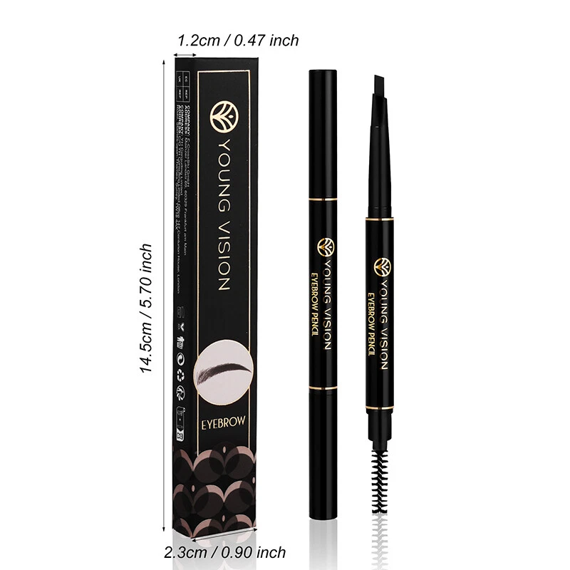 5 Farben Augenbrauen Stift Precise Eyeliner Langhaltend Wasserfest Blond U ◆ - Bild 2 von 4