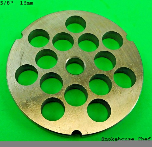 #32 PICK SIZE with KNIFE Meat grinder plate disc LEM Cabelas Hobart Weston etc - Picture 7 of 12