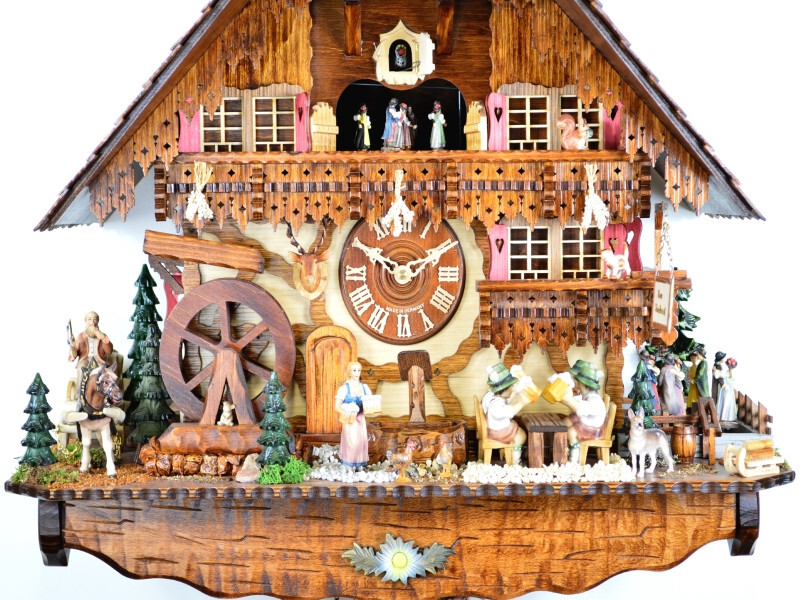 cuckoo clock black forest 8 day original germany music beergarden ...