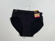 Womens Bali Black One Smooth U Hi-Cut Brief NEW NWT