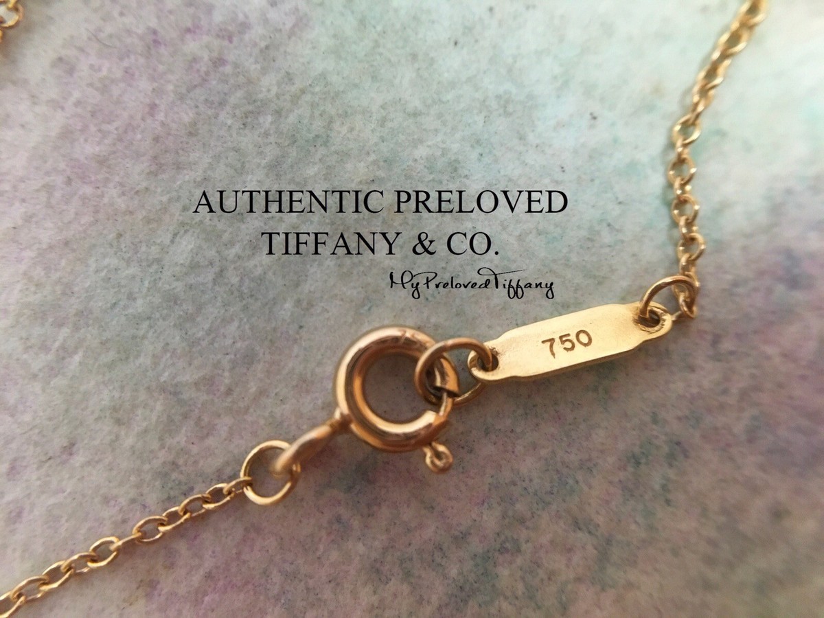 Authentic Tiffany & Co. Mini Keyhole Heart Lock Rose Gold