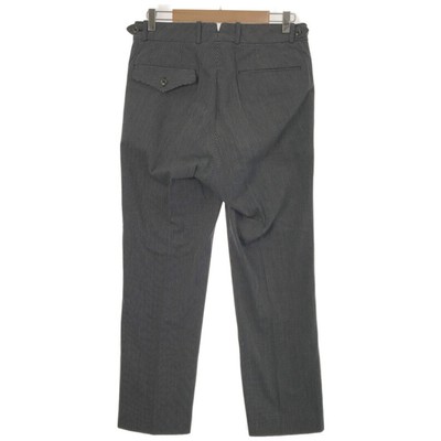 OLD JOE 20SS DOUBLE PLEATED DRAPE STRIPE WIDE TROUSER NAVY 30 Used 