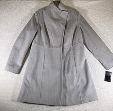 NWT Pure Energy brand size X stunning Wool Gray Coat Snaps New With Tag