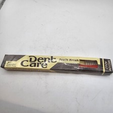 Dent Care Toothbrush Red Adult Medium Made In India NOS New Wrapped